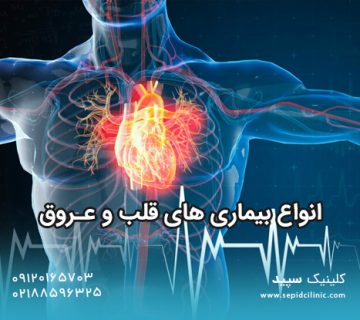 انواع بیماری های قلب و عروق