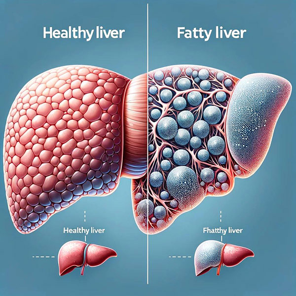 تفاوت کبد چرب و سالم